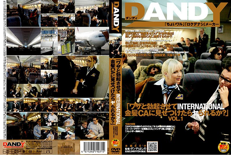 |DANDY-071| (They Made Me Hard…Can I Show It to These International CA Blondes?!) vol. 1 stewardess caucasian actress handjob digital mosaic